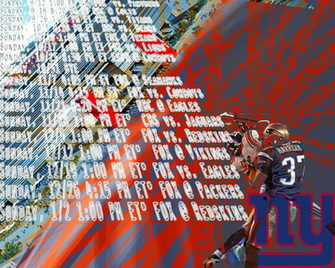 Ny Giants Schedule By Hugo Viana