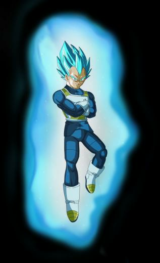 Ssgss Vegeta Arms Crossed Aura No Bg By Eymsmiley