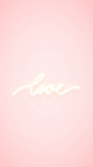 Love Neon Word On Pink Background Vector Premium Image By