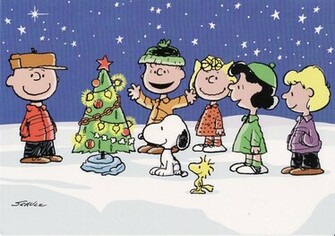 Charlie Brown Peanuts Comics Christmas G Wallpaper Background