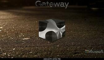 Custom Windows Wallpaper Gateway Metal Logo