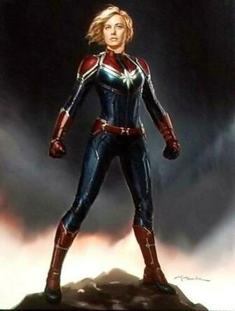 First Look Here S Brie Larson In Full Captain Marvel Outfit From