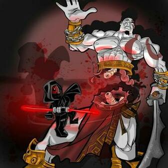 Lego Darth Maul Vs Kratos By Cthompsonart