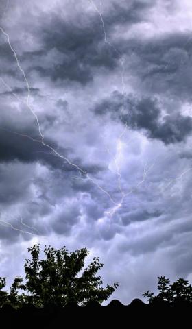 Wallpaper Dark Storm Rain Sky Lightning Cloud