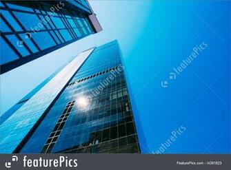 Blue Skyscrapers Background