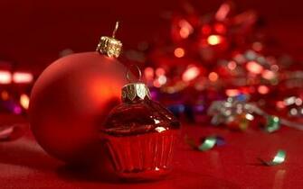Red Christmas Tree Decorations Wallpaper And Image