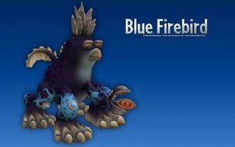 Blue Firebird Desktop Wallpaper Rosana Kooymans Art