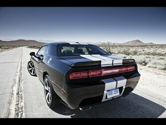 Dodge Challenger Srt8 Rear Wallpaper