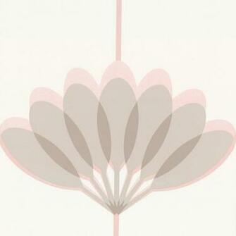 Wallpaper Caselio Kira Pink Grey Beige