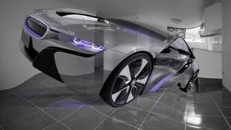 Bmw I8 Fantasy Fly Crystal Car Plastic Home Style Violet Neon HD