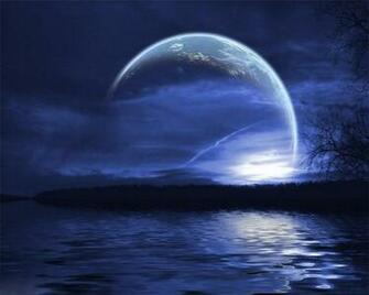 Blue Moon Wallpaper Desktop Background