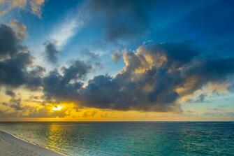 Dawn Peace Sea Landscape Birds Dom HD Wallpaper
