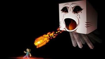Minecraft Ghast Wallpaper Desktop