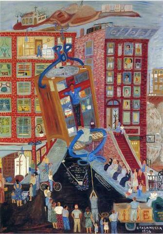 Iceman Crucified American Folk Art Wallpaper Image