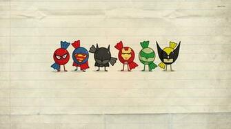 Superhero Candy HD Desktop Wallpaper Background