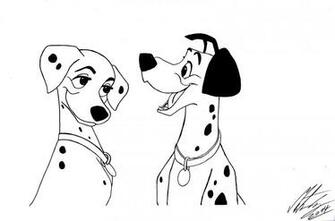 Walt Disney Dalmatians Perdita And Pongo By