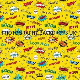 Fun123 Comic Superhero By Photography Backdrops Uk
