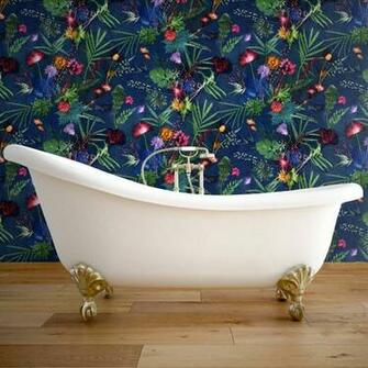 Bold Tropical Floral Wallpaper By Gillian Arnold Notonthehighstreet