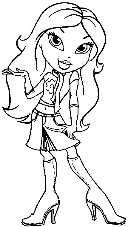 Bratz Coloring S For Kids Printable Pictures