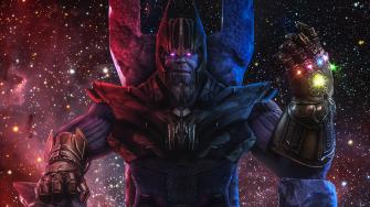 Thanos Infinity Gauntlet Movie Fan Art Avengers