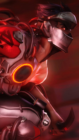 Attacking Blackwatch Genji iPhone Wallpaper