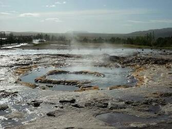 HD Wallpaper Strokkur Geyser Iceland Hot Water Valley
