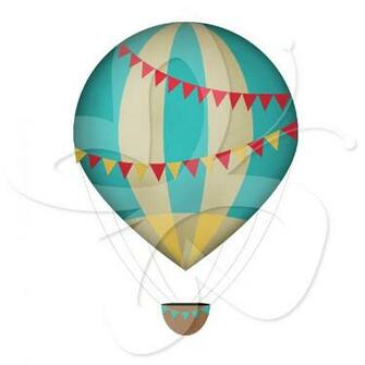 Vintage Hot Air Balloon Wallpaper Clipart Panda