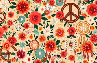 Vintage Hippie Aesthetic Wallpaper