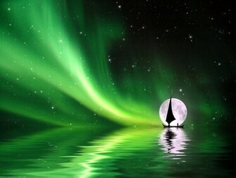 Northern Lights From Space Desktop Wallpaper HD DlwallHD