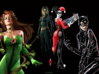 Poison Ivy Catwoman Talia Al Ghul And Harley Quinn Femme Fatales