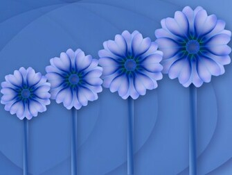 Wallpaper Background Blue Flower Art