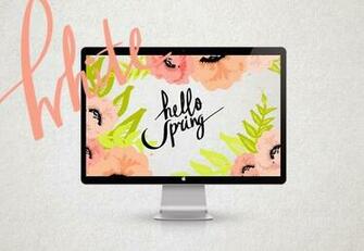 Hello Spring Desktop Wallpaper Cocorrina