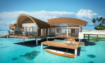 Home Beach Bungalow HD Wallpaper For iPhone