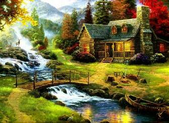 Forest Background For Home Net