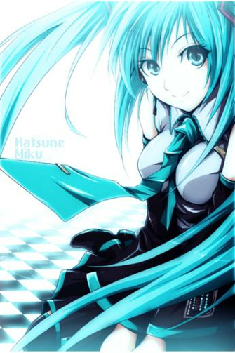 Hatsune Miku iPhone4 Wallpaper By Priboy17