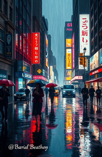 City Rain Wallpaper