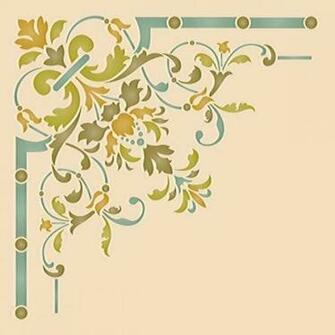 Ceiling Stencils Victorian Corner Stencil Royal Design