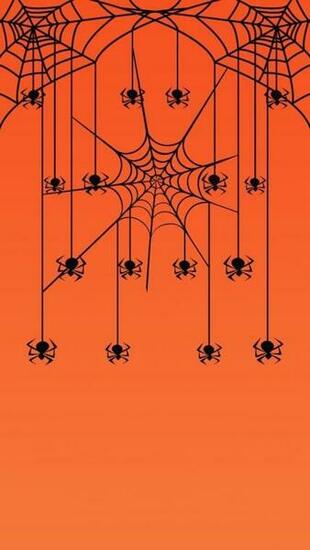 Halloween Wallpaper In Black And Orange