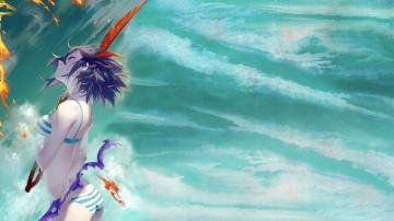 Wallpaper Anime Girls Surfing Kill La Matoi Ryuuko