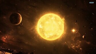 Sun Outer Space Solar System Planets Wallpaper