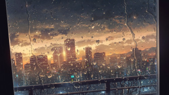 Anime City Wallpaper