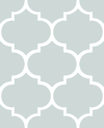 Moroccan Lattice Background Fancy White Outline