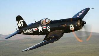 F4u Corsair Aircraft Carrier Based Fighter Pilot Sky Military
