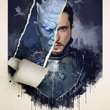 No Spoilers Night King Vs Jon Snow Fan Art Gameofthrones