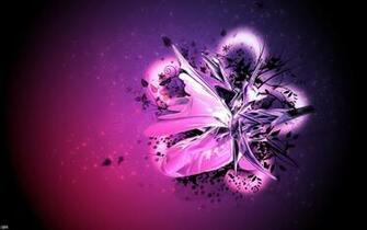 Pink Purple Floral Abstract Desktop Pc And Mac Wallpaper