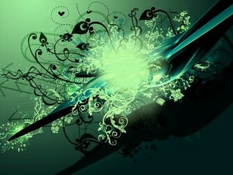 Pretty Green Wallpaper Patterns Vector