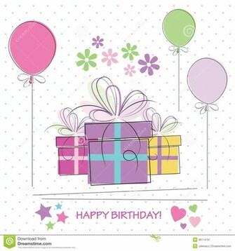 Cute Happy BirtHDay Flower White Polka Dot Wide Wallpaper