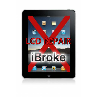 Cracked iPad Screen Wallpaper