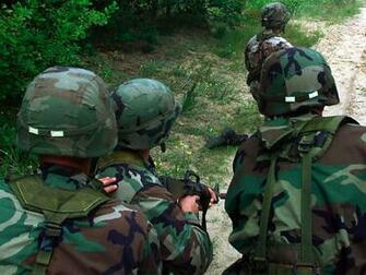 Army National Guard Soldiers On Patrol Wallpaper And Background