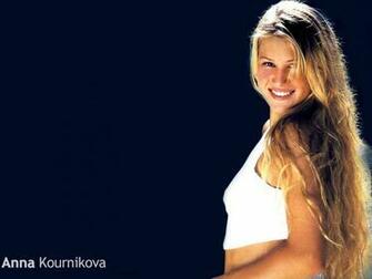 Wallpaper Anna Kournikova Et Fond D Cran